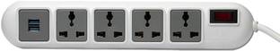 इडेकार्ड SP42U Surge Protector with 2 USB 2.0 Ports 4 सॉकेट सर्ज रक्षक