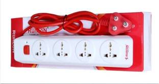 Runcom Premium Extension Board With 4 Socket and 4 Meter Wire For Heavy Duty 4  Socket Extension Boards