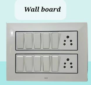 BAHUL Wall mount modular board with conection wire only 2  Socket Extension Boards