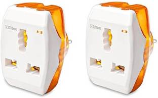 EMBox 6A to 16A Converter Multi Plug Universal Adapter + Indicator 3 Pin Plug 1  Socket Extension Boards