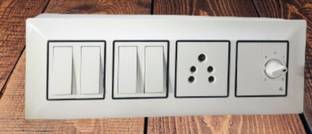 BAHUL Wall mount modular electric board with wire conection 1  Socket Extension Boards