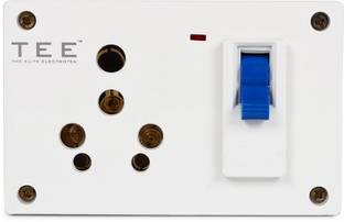 The Elite Electrotek MCB Combined Box with Single 16A Universal Socket & 20A Blue Wall Mount Box 1  Socket Extension Boards
