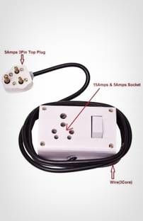 हैवल्स Switch Board for Heavy Appliances with 16 Socket,Lone Wire 1 सॉकेट सर्ज रक्षक