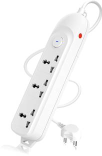 Cablet Universal Multi Plug, 6A 1500W, Heavy Duty Copper Wire with Overload Protection, 3  Socket Extension Boards