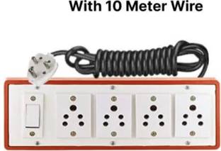 BAHUL 10 meter long wire extension with ISI parts small plug 4  Socket Extension Boards