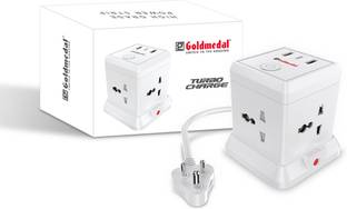 Goldmedal Turbocharge 4+3 Power Strip 4  Socket Extension Boards
