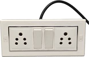 opticious Heavy Duty BOARD 2 SWITCH Board 2 SOCKET Extension Switch Board/Surge Protector 2  Socket Extension Boards