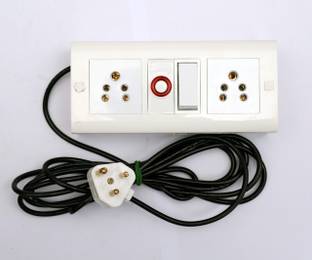 cromium 6 modular 2 shocket 1 switch 1 indicator 2 mitre wire 2  Socket Extension Boards