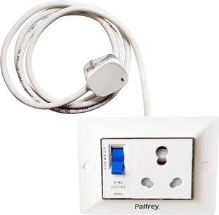 PALFREY Extension Board - 16A Socket & 16A MCB Switch with 3 meter wire (2200W) 1  Socket Extension Boards