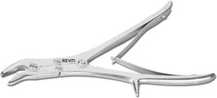 REVITI Bone Nibbler Rongeur Straight Double Action Orthopedic Instrument Surgical Bone Cutter