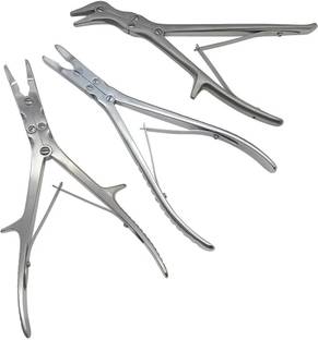 REVITI Orthopaedic Bone Nibbler Rongeur Orthopedic Instrument (STRAIGHT+ANGULAR+CURVED) Surgical Bone Cutter