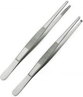 Avis Forceps Set of 2 Pieces Plain and Toothed Dissecting Surgical Forceps 6" Dressing Forceps