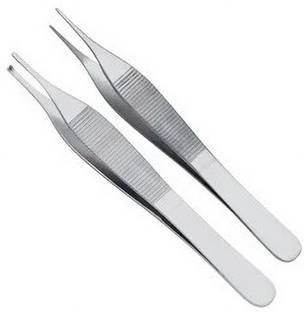 Agarwals Adson Tooth And Plain Forcep 6" (Set Of 2) Dressing Forceps