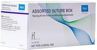 Meril For medical students to practice suturing,Assorted Suture Kit-3 suture materials Suturing Forceps