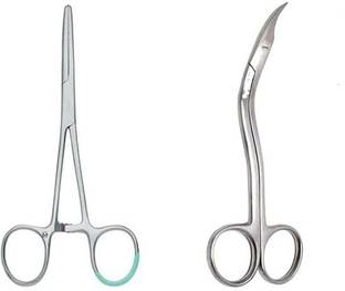 GOLDFINCH Artery Forceps Straight 6 inch and Suture Scissor Hemostats Forceps