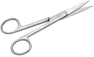 GOLDFINCH Premium Quality Dressing Surgical Scissor Sharp+Sharp 5" Straight Utility Forceps