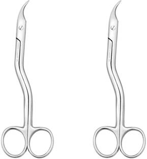 mediwave Surgical Scissors Stainless Steel Stitch Cutting Scissors 2 Curved And Angled Dissecting Scissors