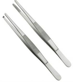 Forgesy Surgical Thumb forceps tooth + non tooth (6")combo set (pack of 2pcs) Utility Forceps