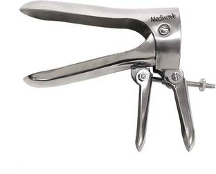 mediwave Vaginal Cusco Speculum, Made from Stainless Steel, Self Retaining, Large Size Utility Forceps