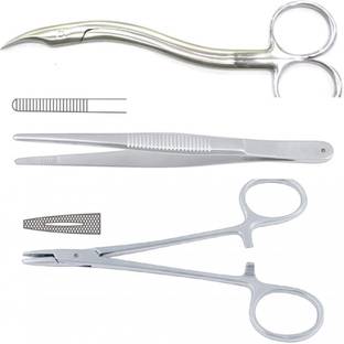 REVITI Needle holder, Stitch scissor, dissecting forcep COMBO Needle Holders