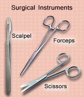 mediwave Surgical Instrument Set of 3 pc (Dressing scissor, Artery Forceps Utility Forceps