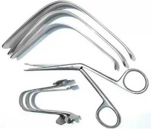 ARINEO Nasal Speculum, Tongue Depressor L Shaped, Hartmann Forceps Utility Forceps