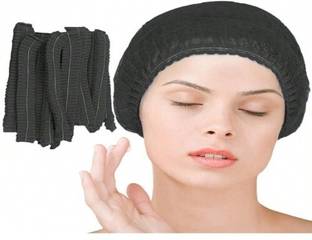 7SHIELD Black 300 Pieces Breathable Non Woven Bouffant Cap For Medical,Clinic,Spa,Salon Surgical Head Cap