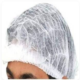 7SHIELD 100 Pieces Disposable Non Woven Bouffant (Blue) Surgical Head Cap