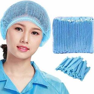 Prem Devi Bouffant Cap/Disposal Cap Medical/Disposable Head Cap/Disposable Head Cover Women Men/Cap Surgical/Hair Net Cap/Disposable Cap Pack 100 – Blue Surgical Head Cap