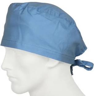 Agarwals Surgeon Cap Sky Blue Cotton Surgical Head Cap