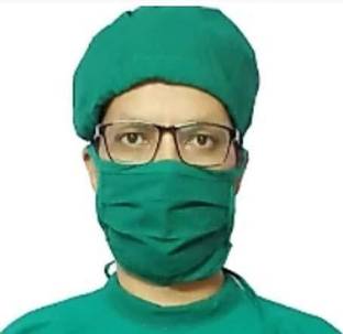 SEEMESH Cotton Head Cap Face Mask Set of 1 Surgical Head Cap