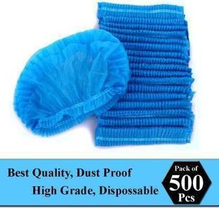 STYLERA 500 Pcs Blue Disposable Non Women Bouffant Surgical Head Cap Surgical Head Cap Surgical Head Cap