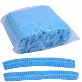 NEJA 100 Pc's Disposable Non Woven Bouffant Surgical(Blue ) Disposable Head Cap Surgical Head Cap