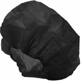 7SHIELD Black Surgical Medical Bouffant Cap-100pc Breathable For Hospital,Clinic Surgical Head Cap