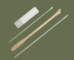 Marinova Papsmear Testkit 1Spatula,1Glass Slide,Cervical Brush&Swab Stick Set-4Pc,Pack-25 Surgical Hook