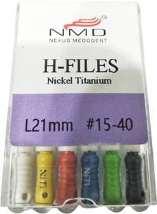 NMD DENTAL TOOL NITI-H-Files (21MM, ASSORTED(#15-40)) Surgical Plier