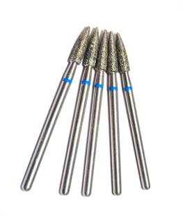 PRAKDENT Dental 5pc Diamond Flame Burs High Speed Handpiece/no Surgical Plier
