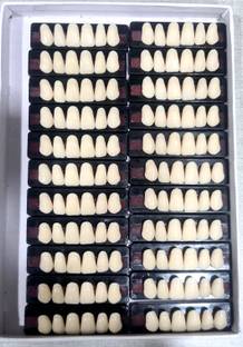 PRAKDENT Dental Acrylic Teeth Kit Shade -U6-25 / NO Surgical Plier