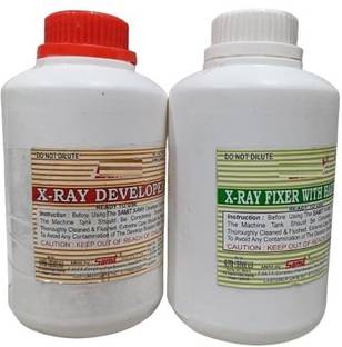 PRAKDENT Dental Samit X-Ray Fixer 500ml & Developer liquid, 500ml /No Surgical Plier