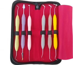KJCSurgical Dental Silicon Handle Composite Filling Instruments Set of 6 pc Surgical Plier