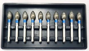 PRAKDENT Dental Burs (FO-27) Appledental Burs Pack of 10pc /NO Surgical Plier