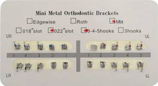 gargdental LDS Orthodontic MBT Metal Brackets Kit (Silver, ORTHO_KITS) Surgical Plier