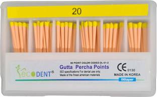 Eco-Dent Dental Gutta Percha Point (20#-6%) /No Surgical Plier