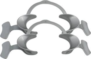 Dentosmile Cheek Retractors with Wings in Silver Colour - Large (2) Self Retaining Retractor