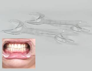 Dentosmile Double Sided Cheek Retractor Mouth Opener Clear Transparent Color(10) Self Retaining Retractor