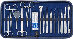 hospiclub Advanced Dissection Box for Medical Students with Strong Cut Scissors Curved And Angled Dissecting Scissors