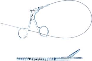 INSTRUMED Hysteroscopy Scissors Flexible Forceps Hysteroscopic Cystoscopy Instruments Micro Dissecting Spring Scissors
