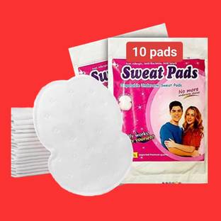 RNGNTC K 10 Pcs Underarms Disposable Highly Absorbent Sweat Pads Cotton Anti Allergic Sweat Pads