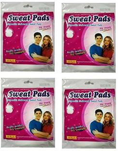 WiiBross Disposable Underarm Dress Shields, Sweat Pads, Disposable Underarm Pad (10 Pads in 1 Pack) (Pack of 4 Packs) Sweat Pads