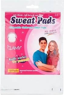 MORZI Disposable Underarm Sweat Pads for Men and Women, 10 Pads Cotton Anti Allergic Sweat Pads